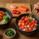 Qual è la differenza tra donburi e chirashi? Scopri cosa cambia davvero nel metodo di preparazione