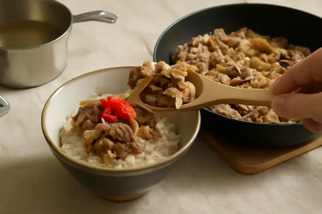 Ricetta gyudon semplificata: come ottenere carne tenera con pochi minuti di cottura