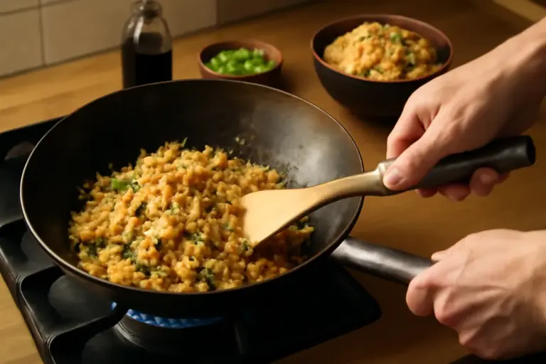 Yakimeshi: come friggere il riso alla giapponese senza che si attacchi al wok con un trucco semplice