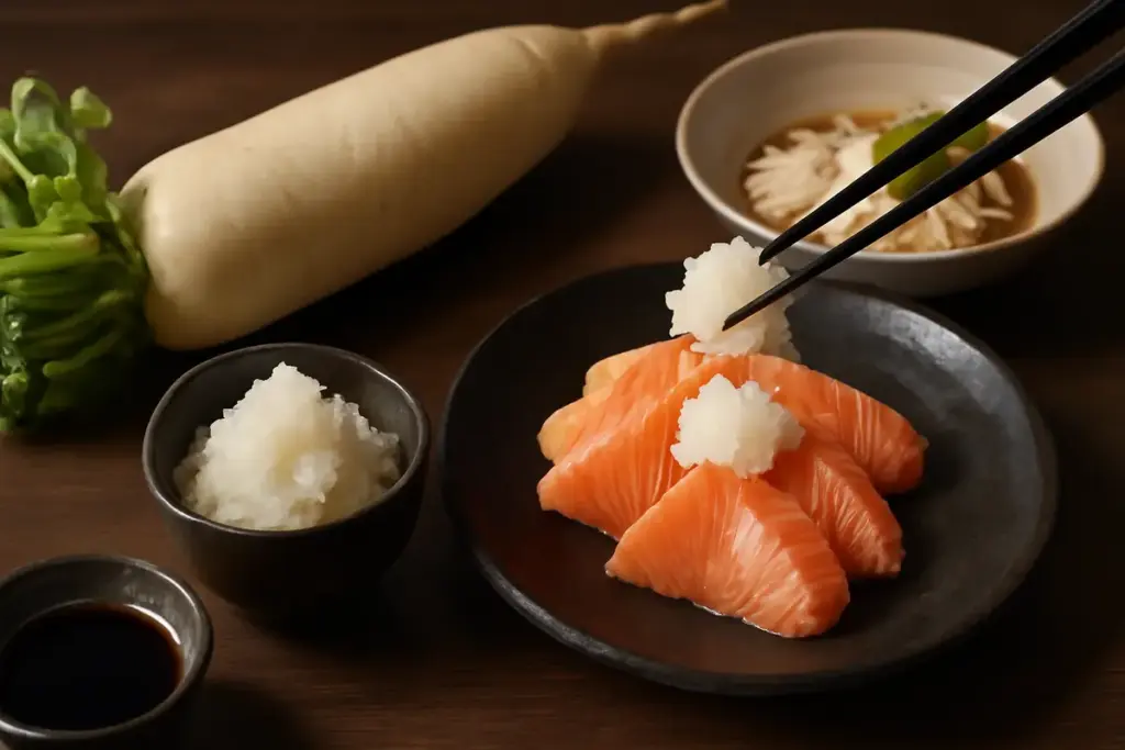 A cosa serve la radice di daikon nei piatti nipponici? L’uso intelligente che migliora estetica e sapore