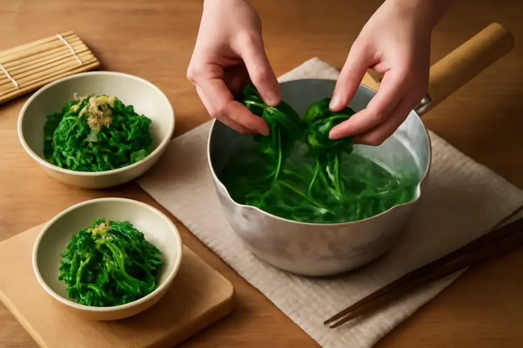 Gomaae: come preparare spinaci alla giapponese senza che perdano colore il metodo tradizionale svelato