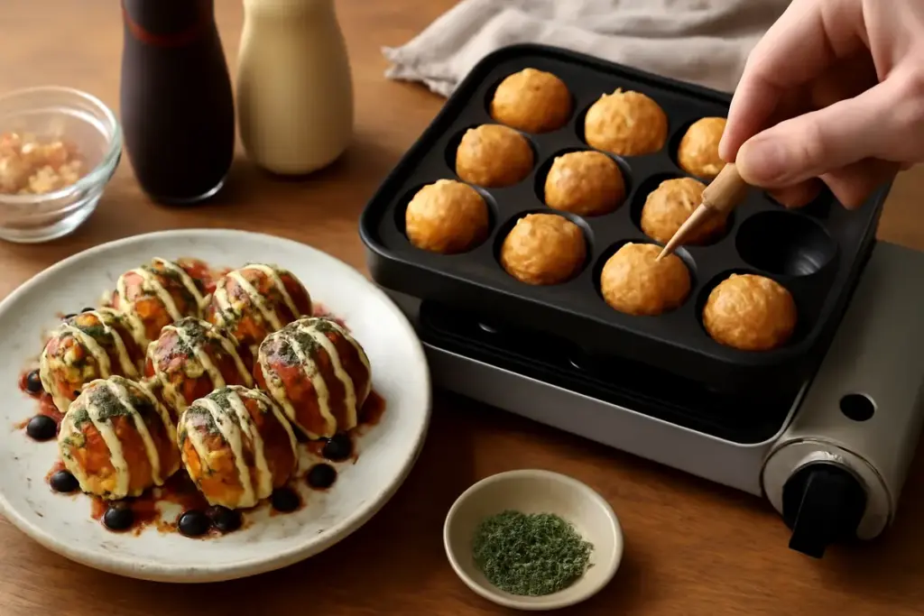 Takoyaki fatto in casa: come ottenere la caratteristica croccantezza esterna senza difficoltà