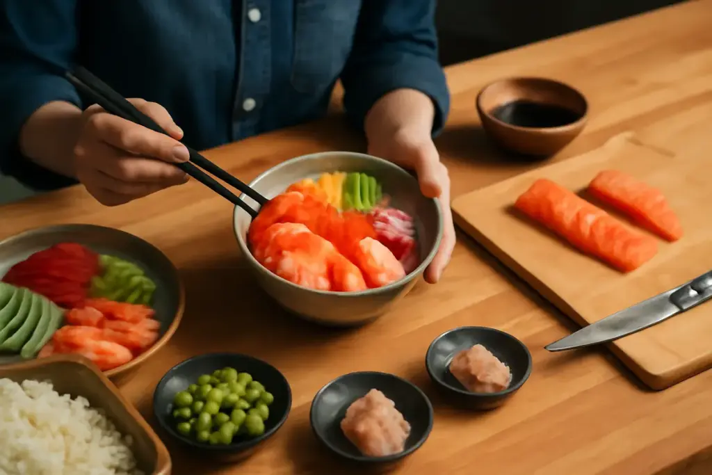 Preparare il chirashi sushi: l’arte della disposizione degli ingredienti secondo la tradizione giapponese