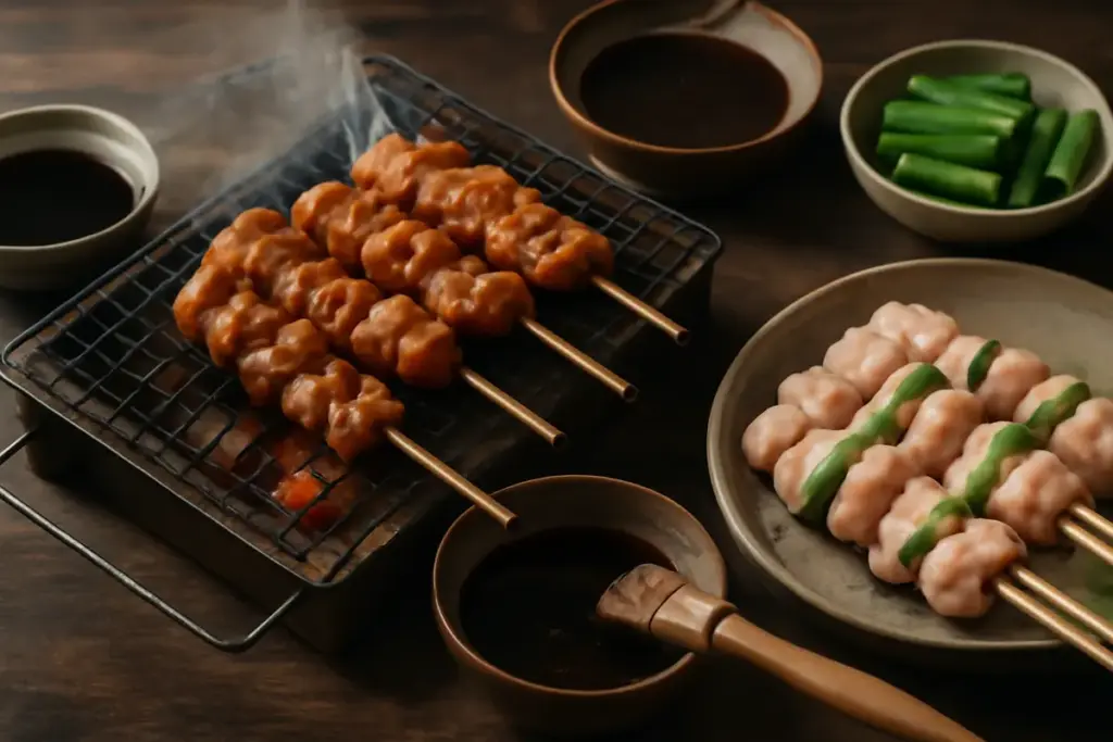 Yakitori preparati al barbecue: la marinatura autentica che li rende diversi dal solito spiedino