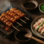 Yakitori preparati al barbecue: la marinatura autentica che li rende diversi dal solito spiedino